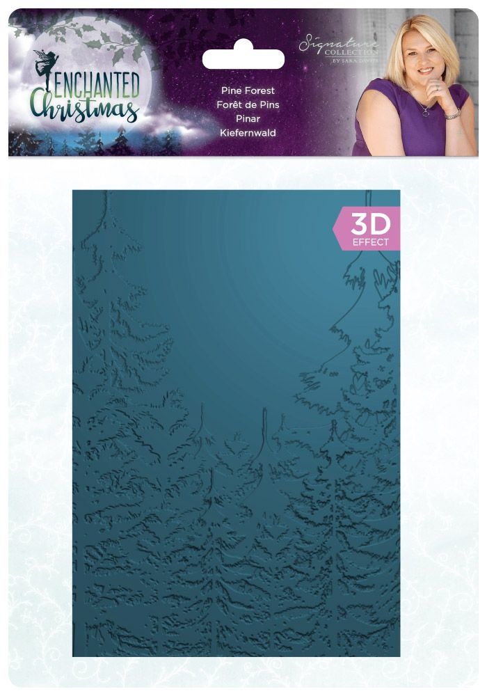 Enchanted Christmas 3D Embossing Folder The Happy Place