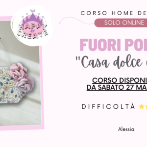 Fuori porta decoupage casa dolce casa rose mix media corso the happy place