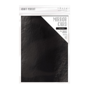 Glossy Black tonic cartoncino specchiato, mirror card, scrapbooking cardmaking