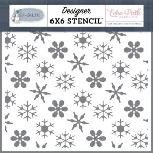 Stencil Winter Wishes Snowflakes Echo Park neve natale noel christmas inverno xmas